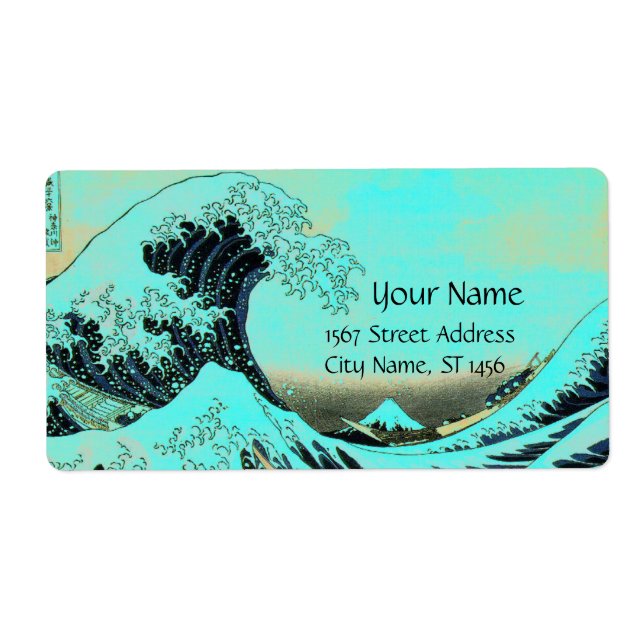 GROSSES WAVE Blau Weiß (Vorne)