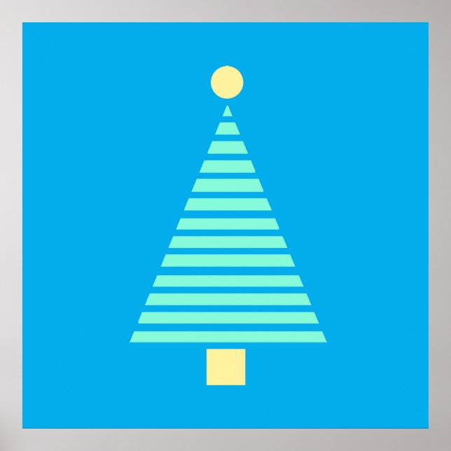 Großes Weihnachtsbaumposter Poster (Vorne)