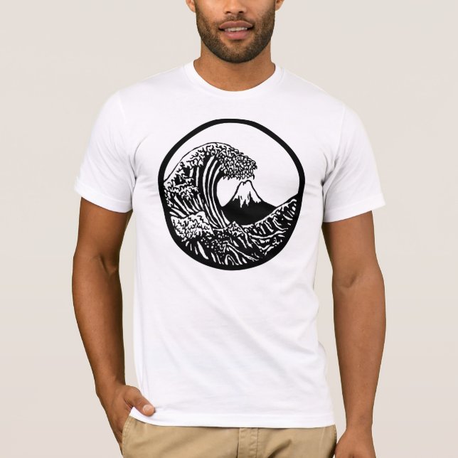 Großes Welle Hokusai T-Shirt (Vorderseite)