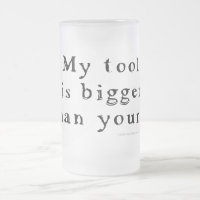Großes Werkzeug-mattierte Glasbier-Tasse