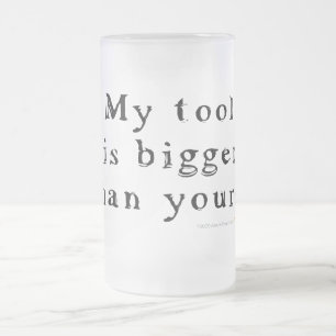 Großes Werkzeug-mattierte Glasbier-Tasse Mattglas Bierglas