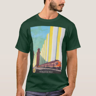 Großes Western Bahnposter T-Shirt
