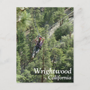 Großes Wrightwood Zip Line Postcard! Postkarte