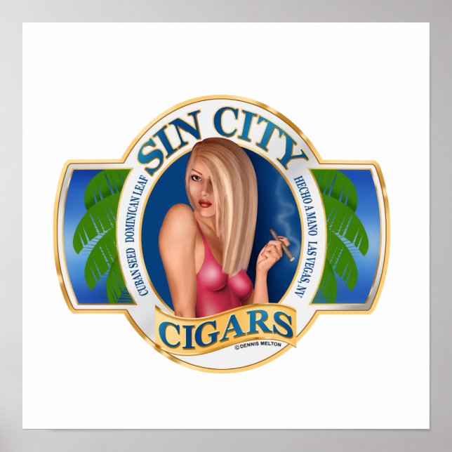 Großes Zigarrenposter Poster (Vorne)