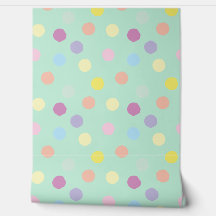 Großfarbige Polka Dots Design