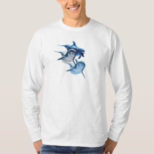 Großflossen-Delfin Langarm T-Shirt