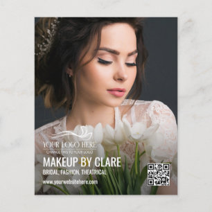 Großformat-Fotomakeup-Artist mit Ihrem Logo Flyer