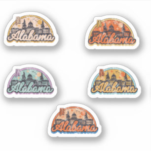 Großformat Staat Alabama Aufkleber