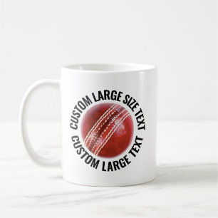 Großformat-Text 325ml personalisierter Kricket-Mug Kaffeetasse