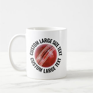 Großformat-Text 325ml personalisierter Kricket-Mug Kaffeetasse