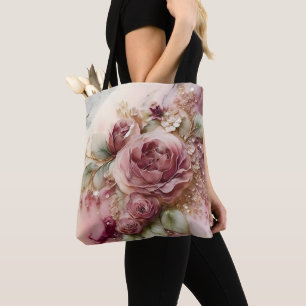 Großformatige rosa und goldene Rosen