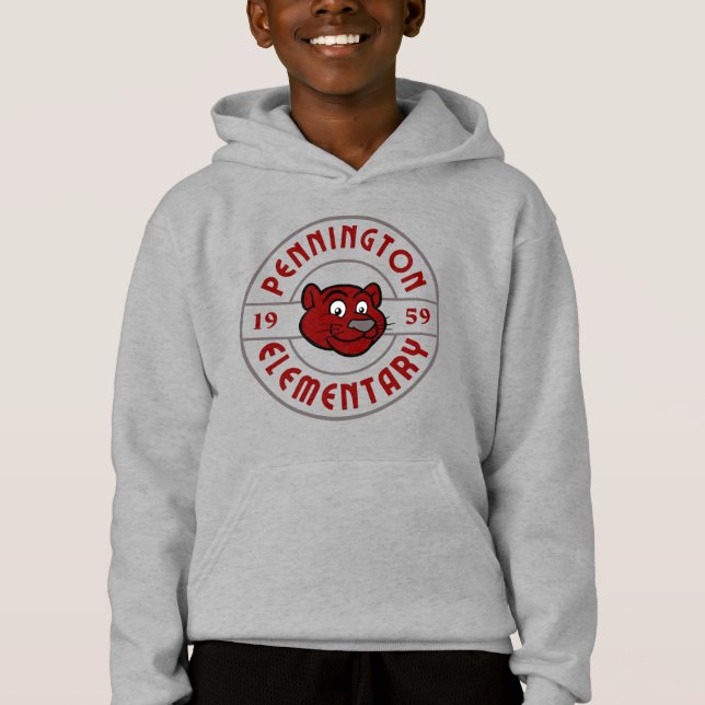 Großformatiges Art-Deco-Pennington-Logo Hoodie (Vorderseite)
