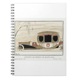 Großgala-Automobilwagen von Charles Martin Notizblock