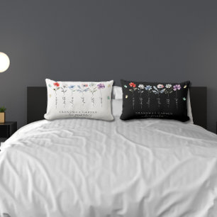 Großgarten mit Enkeln, Wildblumen Lendenkissen