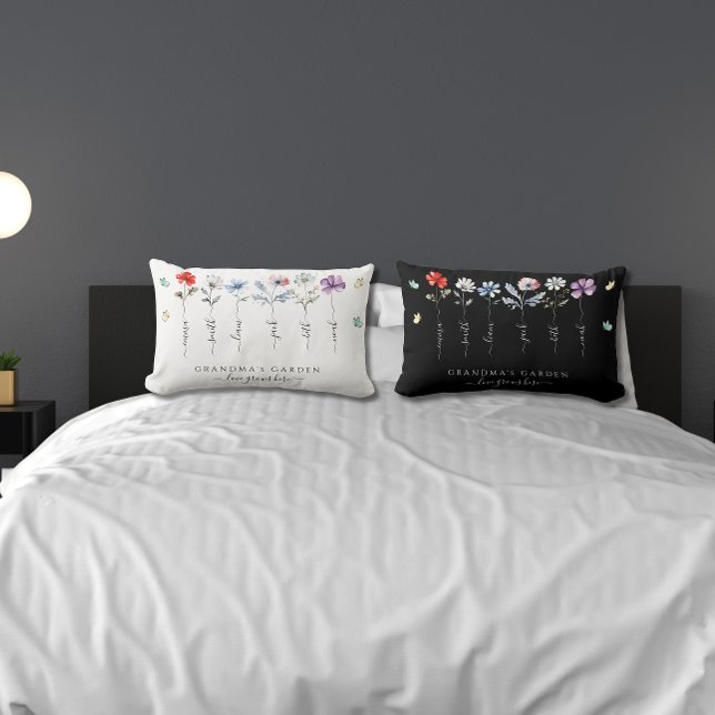 Großgarten mit Enkeln, Wildblumen Lendenkissen (Von Creator hochgeladen)