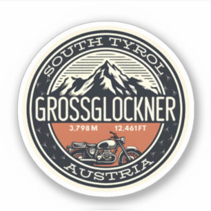 Grossglockner Hochalpenstraße österreichische Alpe Aufkleber