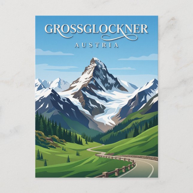 Großglockner Österreich Postkarte (Vorderseite)