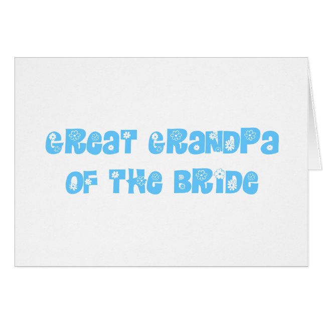 Großgroßvater der Braut (Vorderseite (Horizontal))