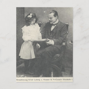 Großherzog Ernst L. von Hessen & Elizabeth #002D Postkarte