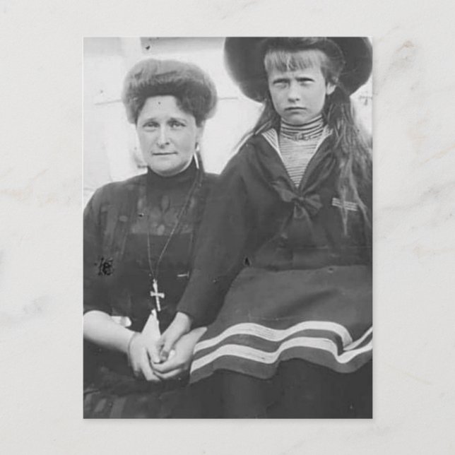 Großherzogin Anastasia und Sarina, Russland Postkarte (Vorderseite)