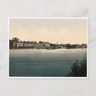 Großherzogsschloss, Biebrich, der Rhein, Deutschla Postkarte