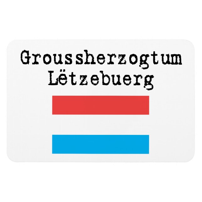 Großherzogtum Luxemburg: flexibler Magnet (Horizontal)