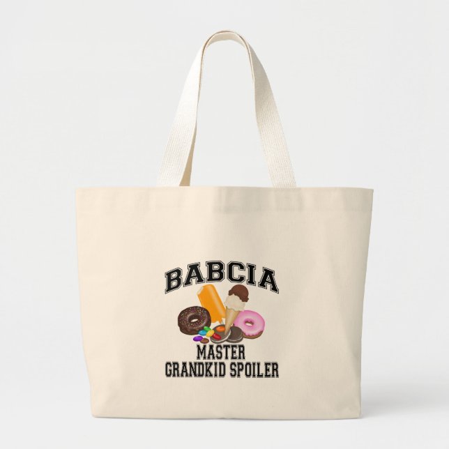 Großkind Spoiler Babcia Jumbo Stoffbeutel (Vorne)