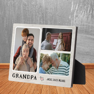 Großkinder: Eine Fotocollage Plaque Fotoplatte