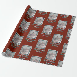 Großkinder Foto Frohe Weihnachten Oma Red Geschenkpapier