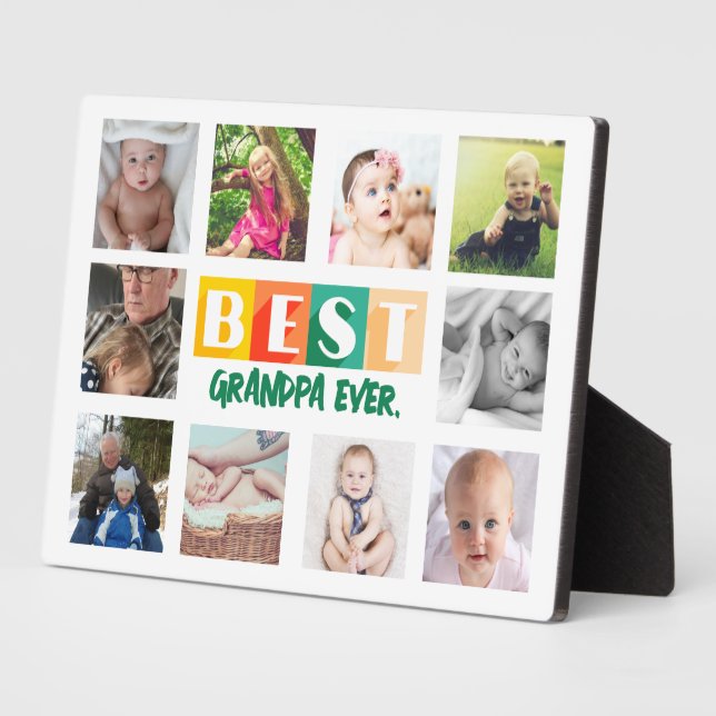 Großkinder Fotocollage Bestes Opa-Geschenk für je Fotoplatte (Seite)