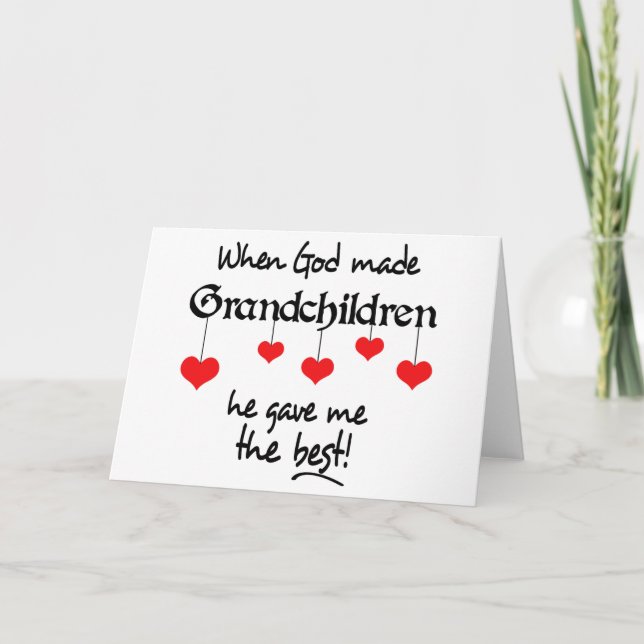 Großkinder Karte (Vorderseite)