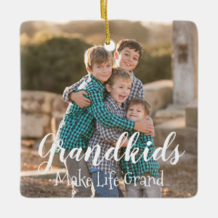 Großkinder machen das Leben großartig Keramikornament