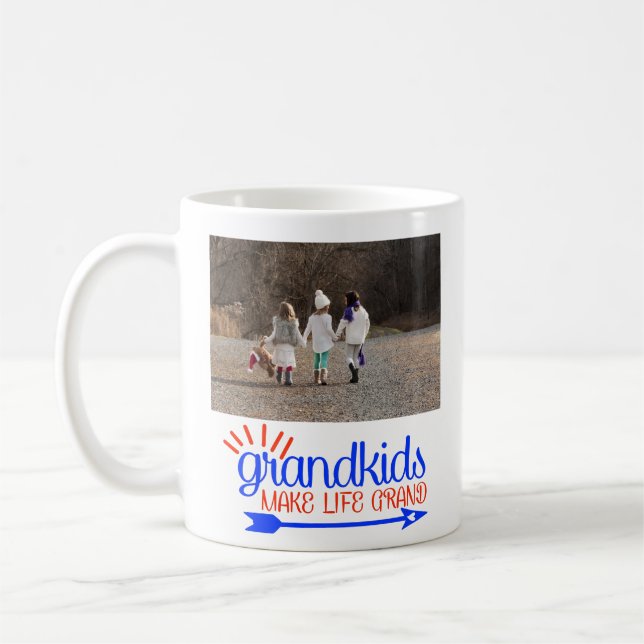 Großkinder machen das Life Grand Foto Geschenk Kaffeetasse (Links)