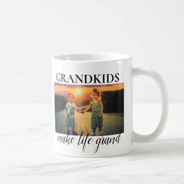 Großkinder machen Leben großartig 2 Foto Collage Kaffeetasse (Rechts)