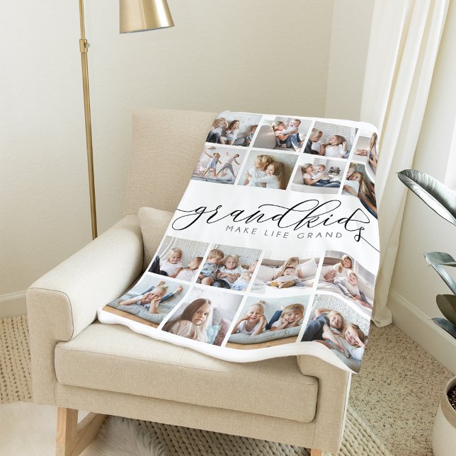 Großkinder machen Life Grand 16 FotoCollage Fleecedecke (Von Creator hochgeladen)
