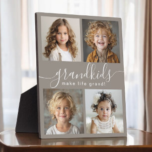 Großkinder machen Life Grand 4 Foto Collage Fotoplatte
