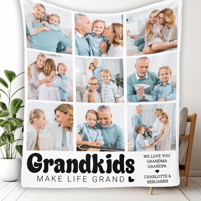 Großkinder machen Life Grand Custom 8 Foto Collage Fleecedecke (Von Creator hochgeladen)