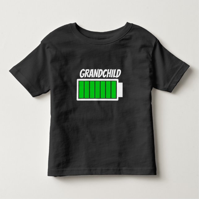 Großkindlicher Hochbatterie-Power-Spaß Kleinkind T-shirt (Vorderseite)