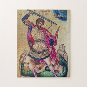 Großmärtyrer Theodor von Tyro Orthodoxe Ikone Puzzle