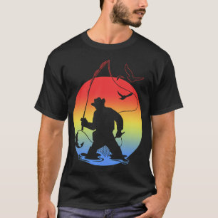 Großmäuliger Barsch Retro T-Shirt