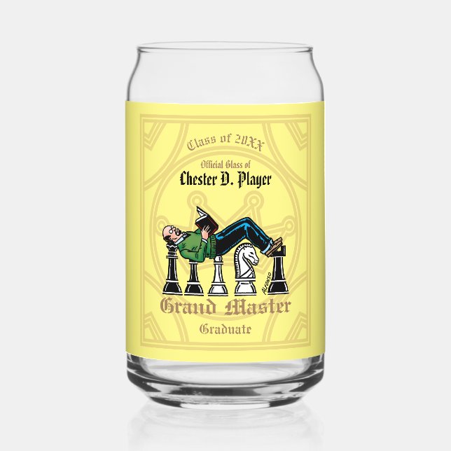 Großmeister Graduate Trinkbehälter Set kann Glass Dosenglas (Vorderseite)