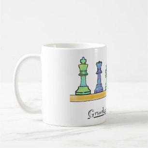 Großmeister im Training Schach Kaffeetasse
