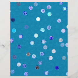 Großmenge - Blaue verdrehte Polka-Punkt-Spiral-Sch Flyer