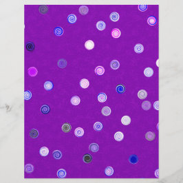 Großmenge - Lila Twistige Polka-Punkt-Spiral-Makul Flyer