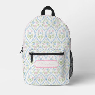 Großmillennial-Pastell-Blumenmuster Bedruckter Rucksack