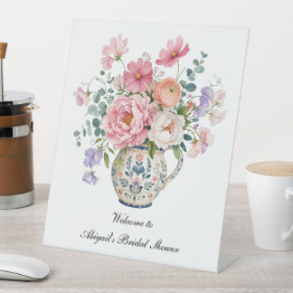 Großmillennial Rosa Pfingstrosen Cottage-Garten Bl Sockelschild