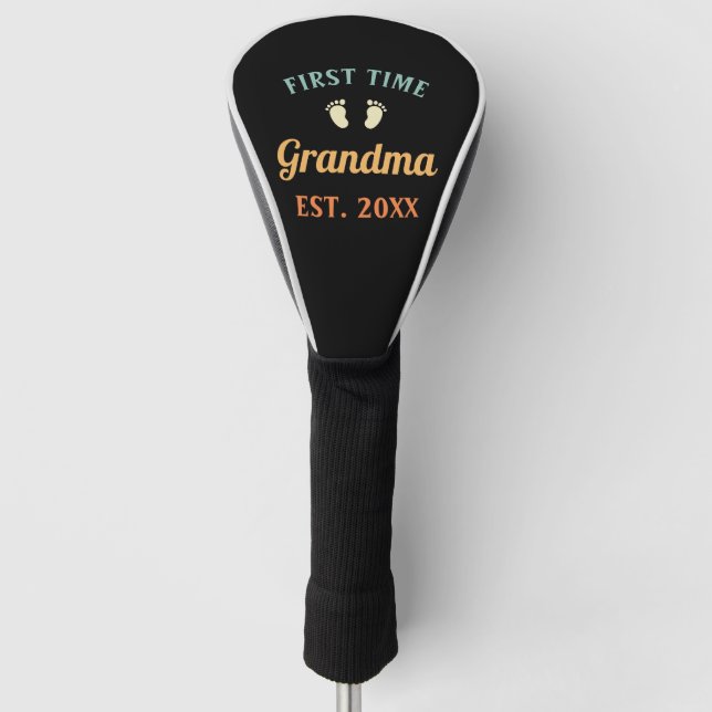 Großmutter Abuela Nonna Grammy Erstmaliges Grandma Golf Headcover (Vorderseite)