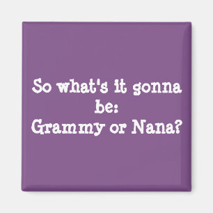 Großmutter-Ankündigungsmagnet Magnet