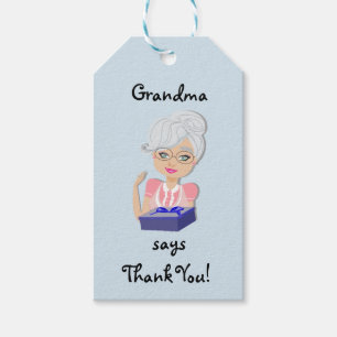 Großmutter-Babyparty-Geschenk-Umbau Geschenkanhänger