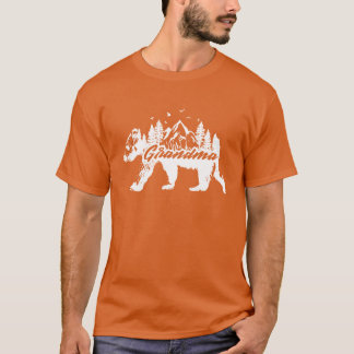 Großmutter Bär Aufkleber Familie passendes Outfit T-Shirt
